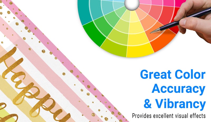 Funnytree Colorful Happy Birthday Backdrop Rainbow Stripes Bday Kid Girl Baby Shower Party Banner Decoration Supplies Favors Gifts Table Photography Background Photobooth Prop - Image 5
